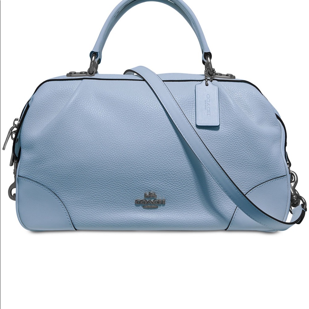 - Coach Pebble Leather Lane Satchel. Minor Wear